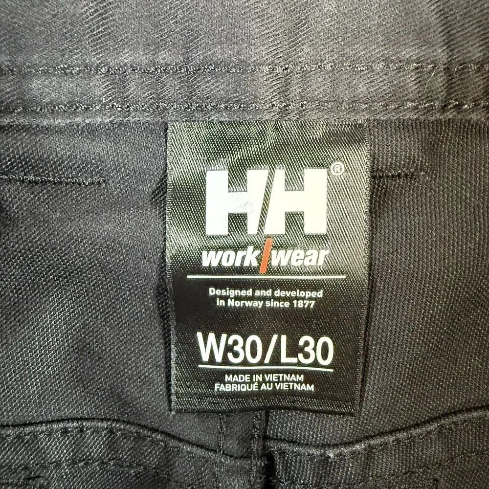 Helly Hansen Pants Womens 30x30 (Fits 30x28) Black Workwear Cargo Work Utility‎